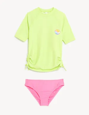 2pc Slogan Swim Set