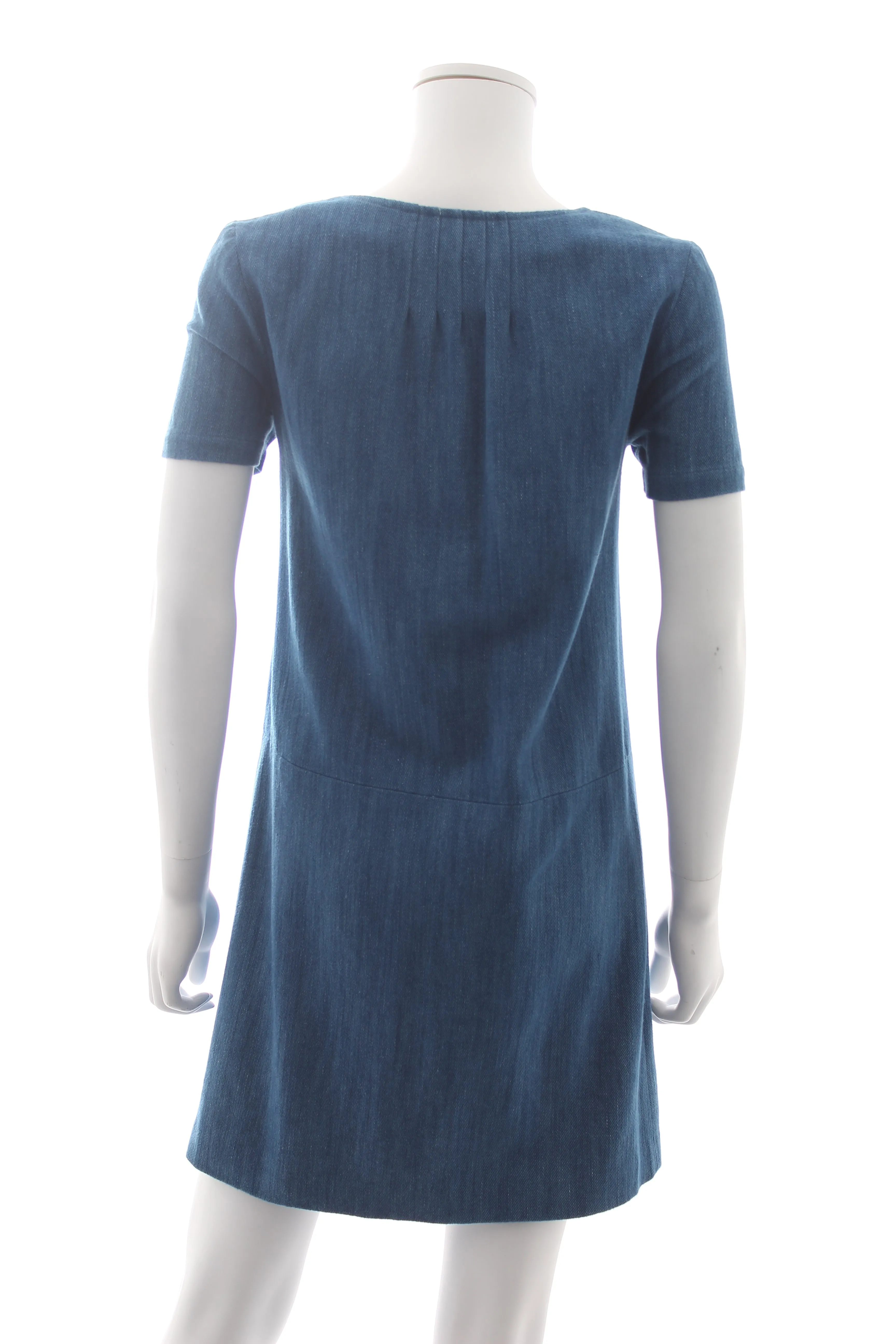 APC Denim Short Sleeve Mini Dress