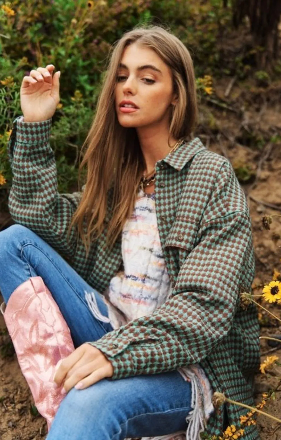 Bonita Waffle Texture Shacket