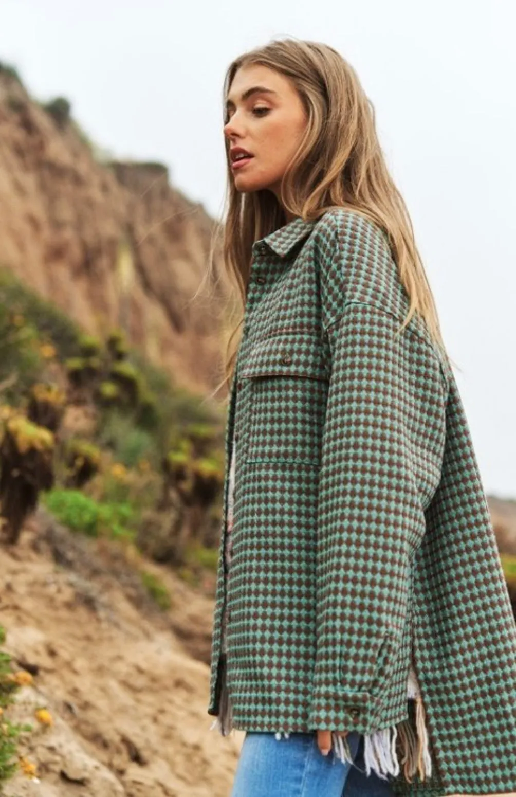 Bonita Waffle Texture Shacket