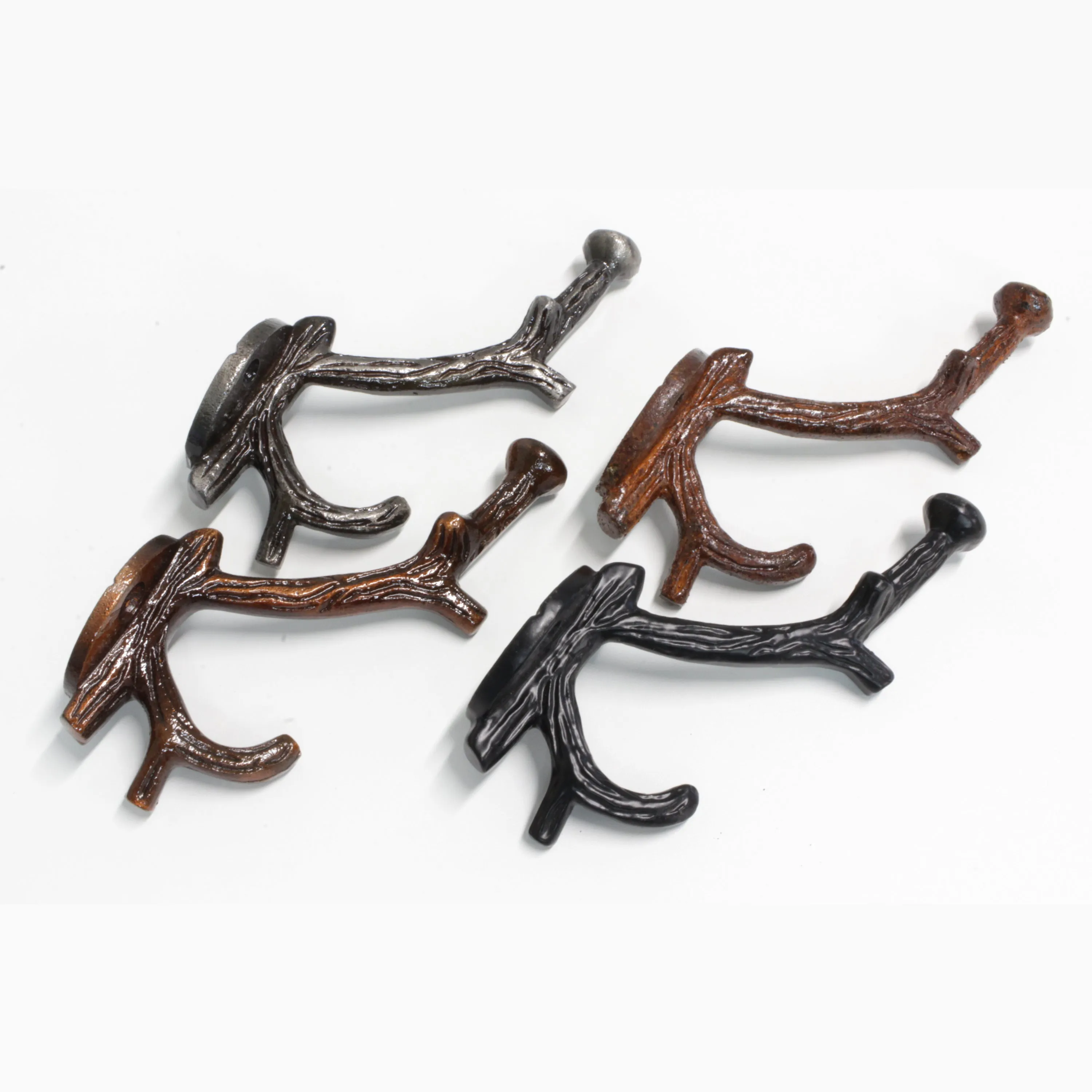 [Branch Hook IR8392] Iron Rustic Cabin Wall Hook (2.6 Inch)