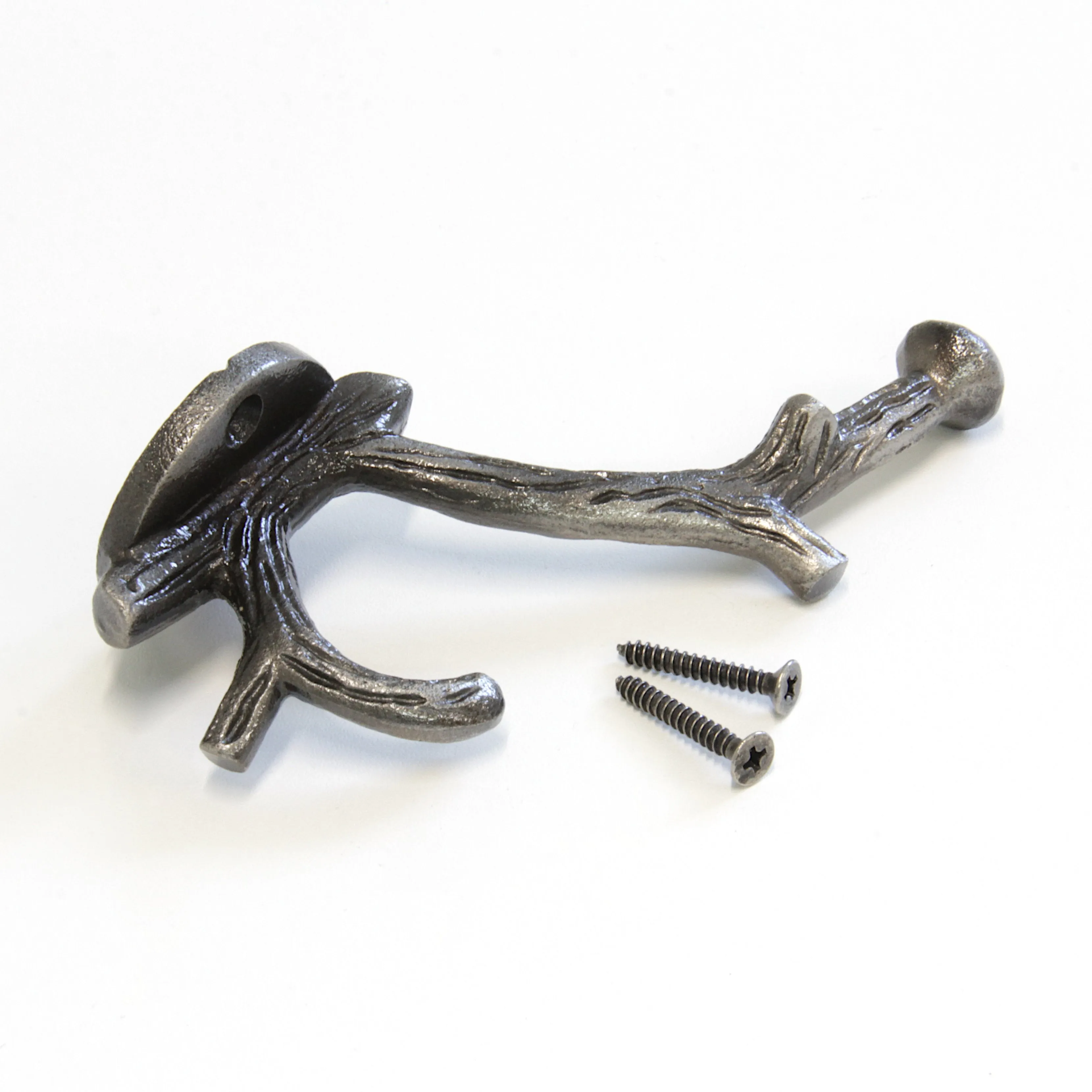 [Branch Hook IR8392] Iron Rustic Cabin Wall Hook (2.6 Inch)