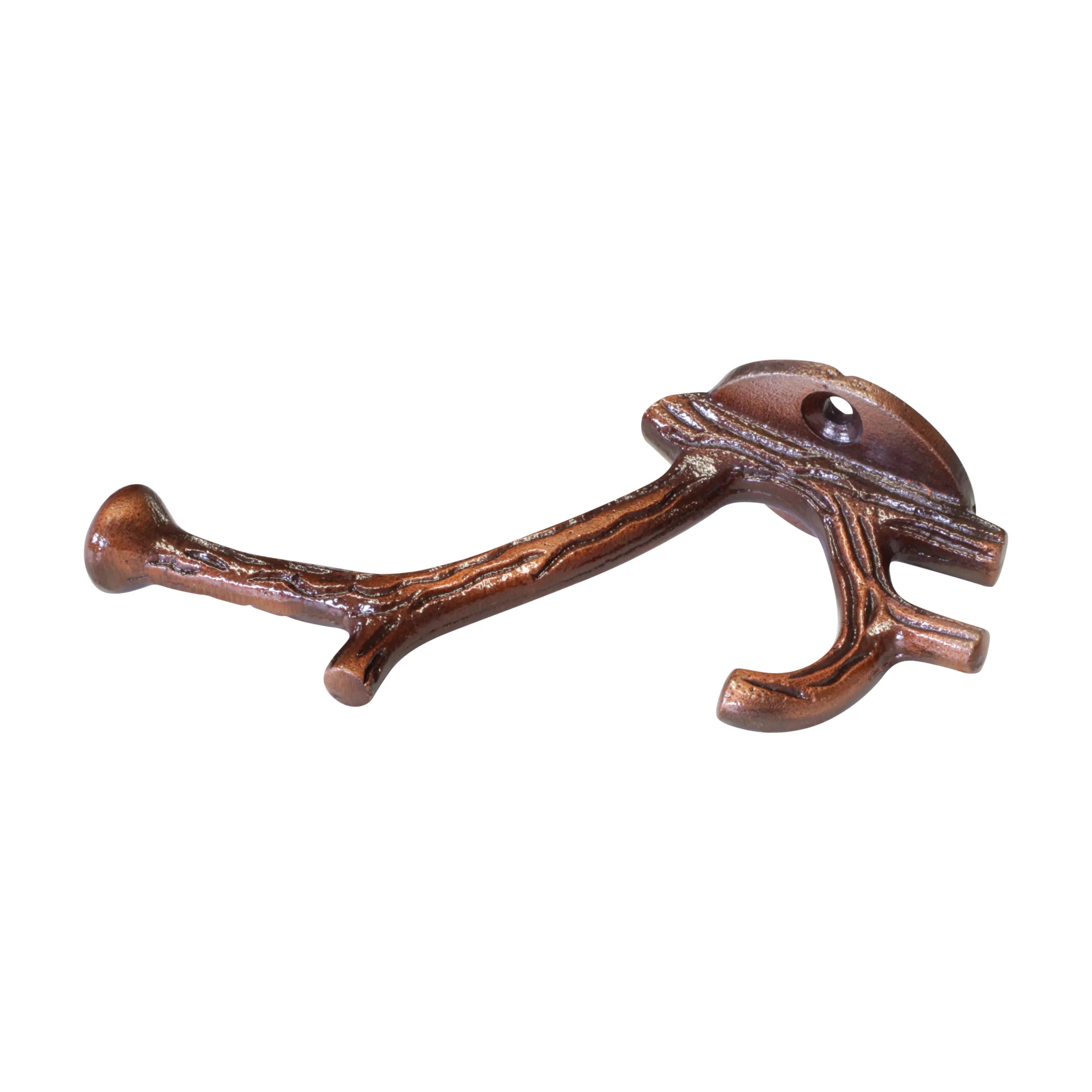 [Branch Hook IR8392] Iron Rustic Cabin Wall Hook (2.6 Inch)