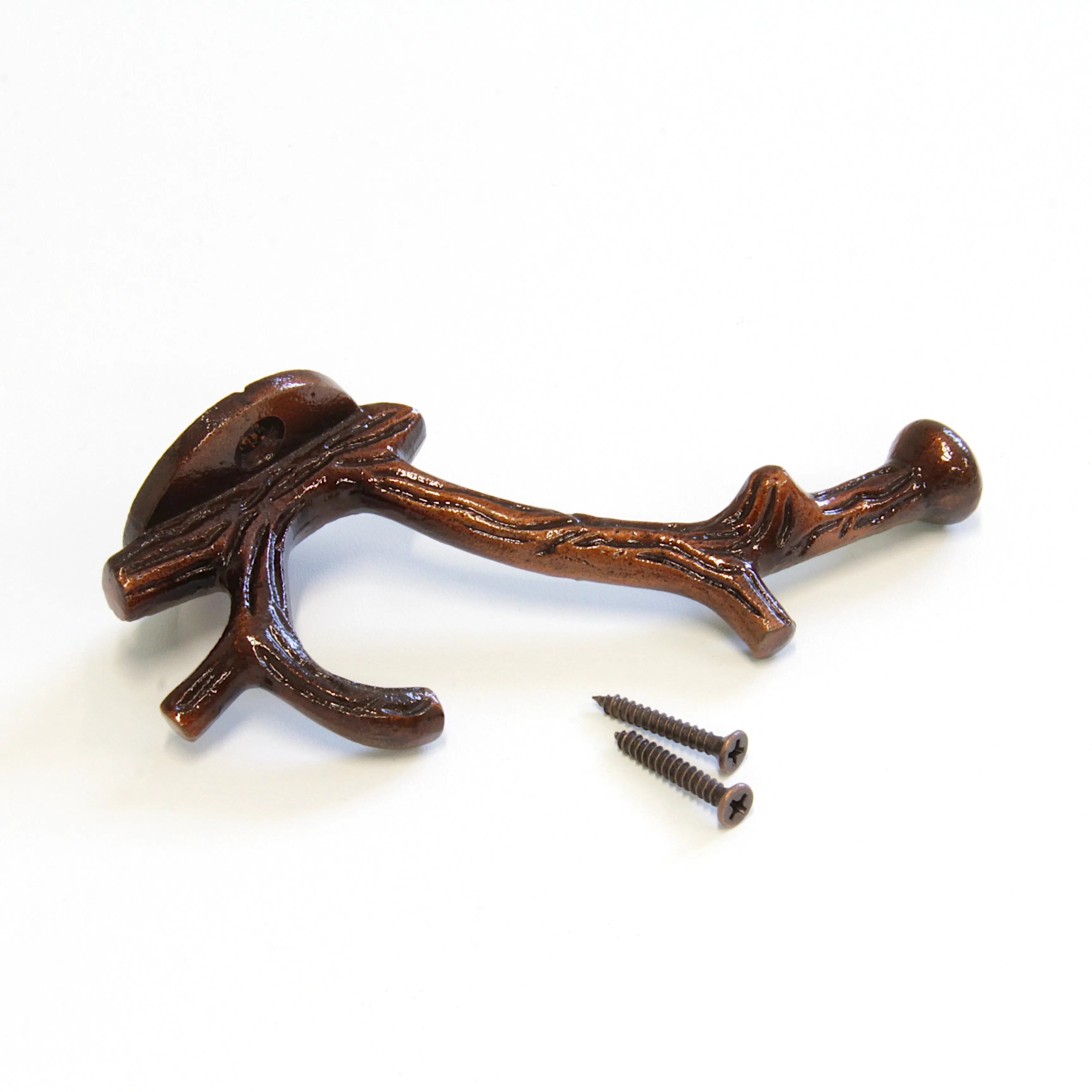 [Branch Hook IR8392] Iron Rustic Cabin Wall Hook (2.6 Inch)