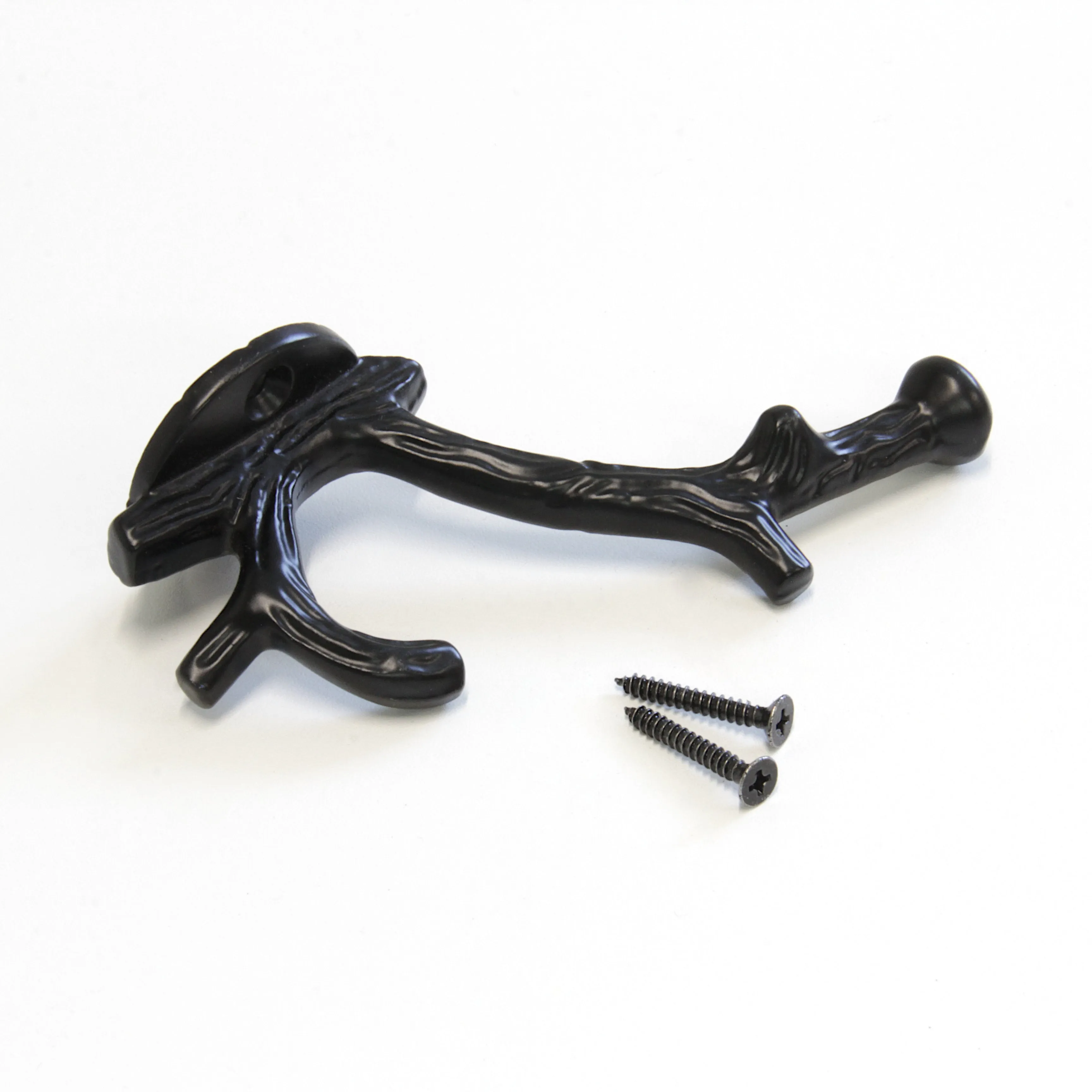 [Branch Hook IR8392] Iron Rustic Cabin Wall Hook (2.6 Inch)