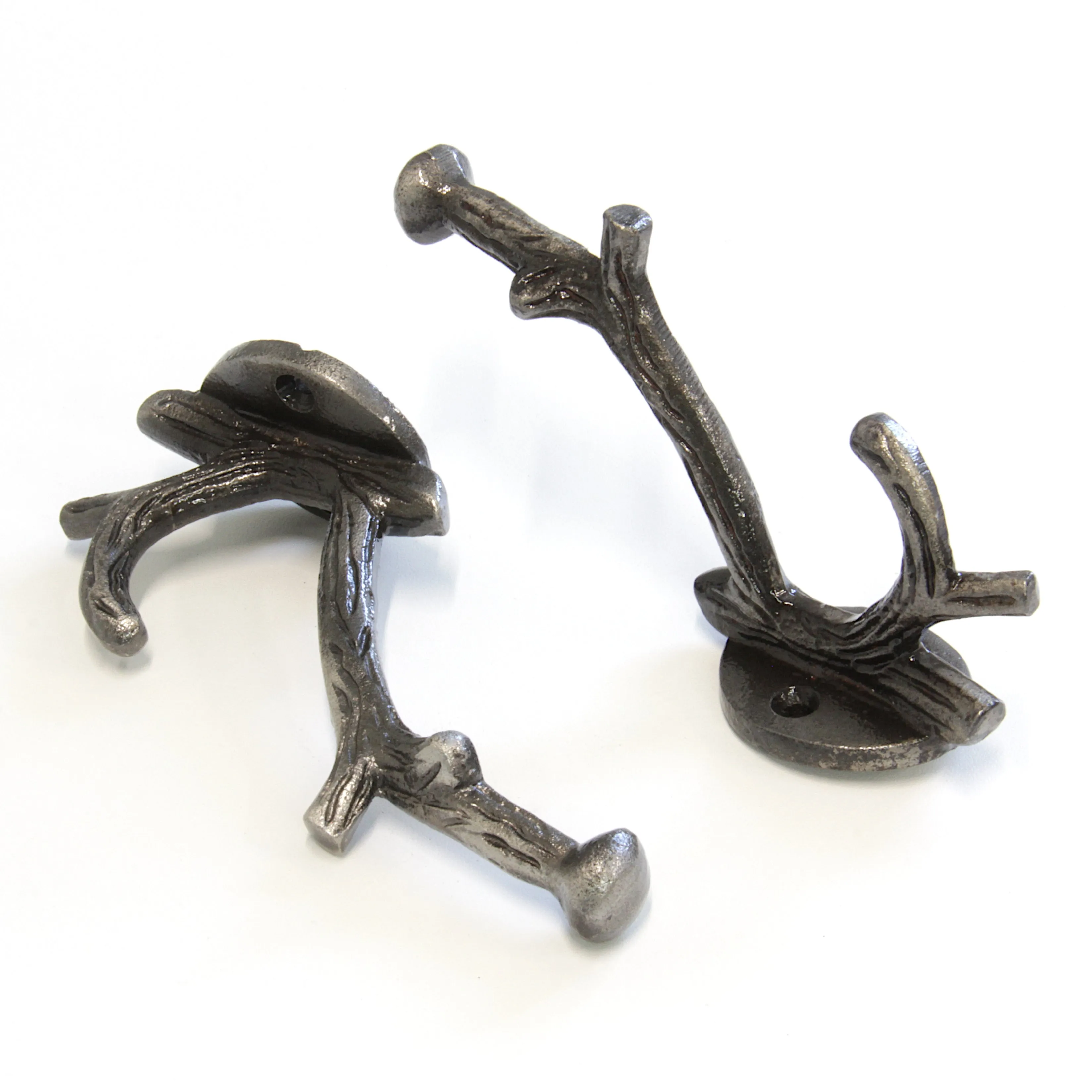 [Branch Hook IR8392] Iron Rustic Cabin Wall Hook (2.6 Inch)