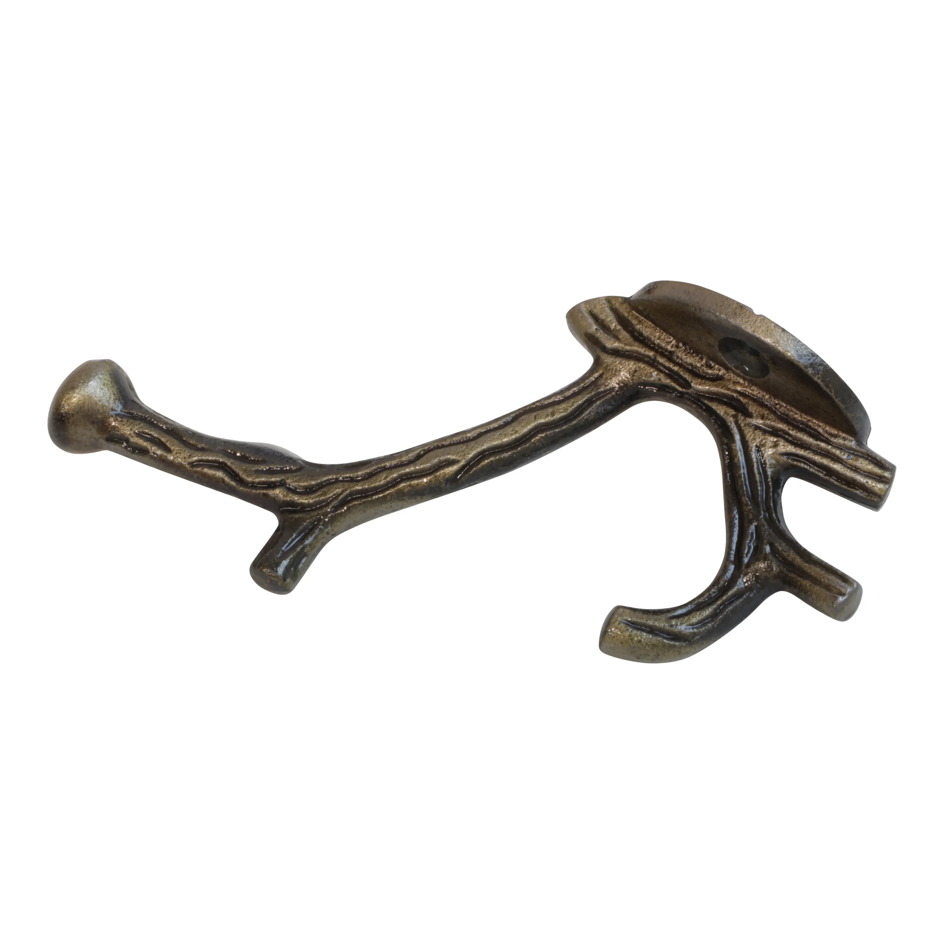 [Branch Hook IR8392] Iron Rustic Cabin Wall Hook (2.6 Inch)