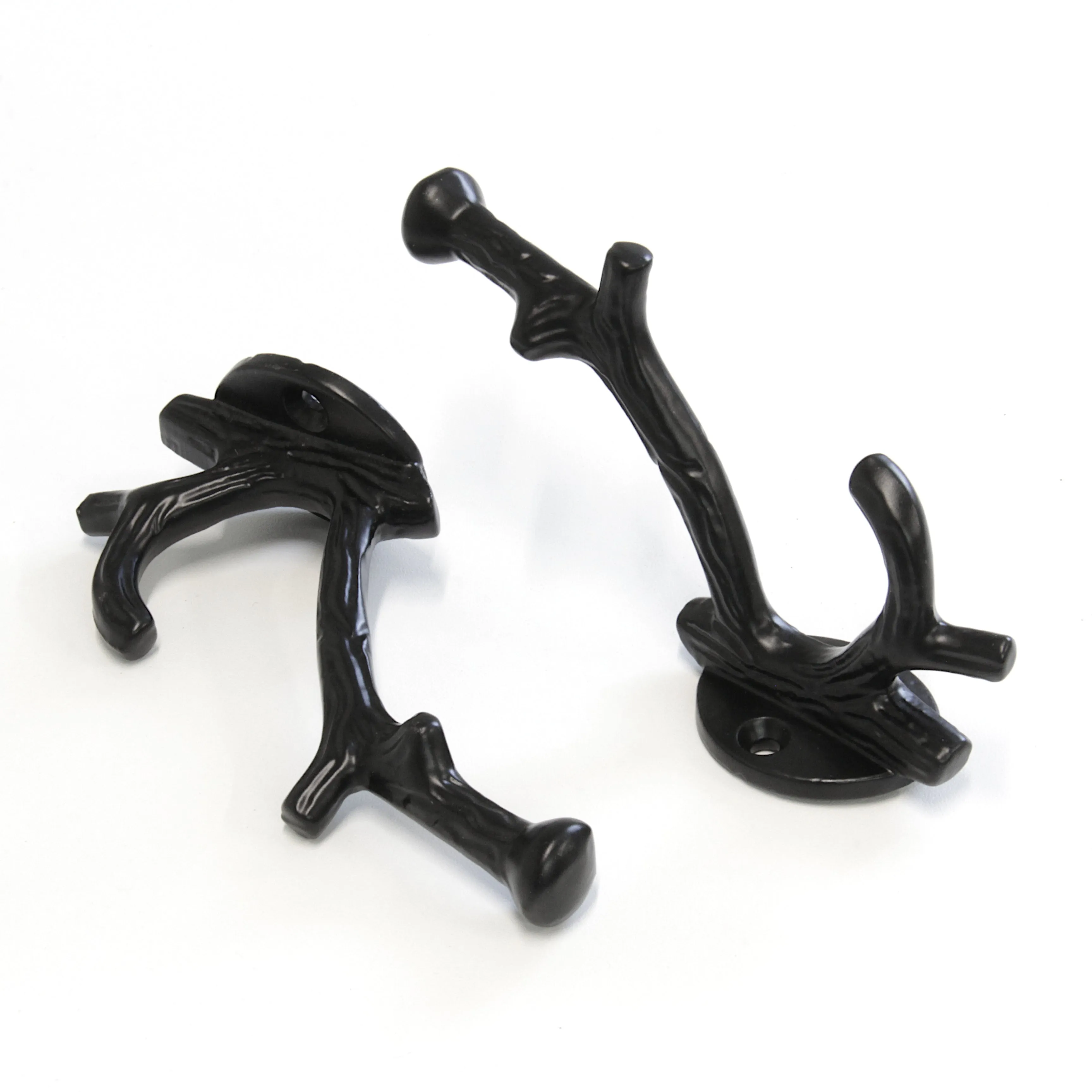 [Branch Hook IR8392] Iron Rustic Cabin Wall Hook (2.6 Inch)