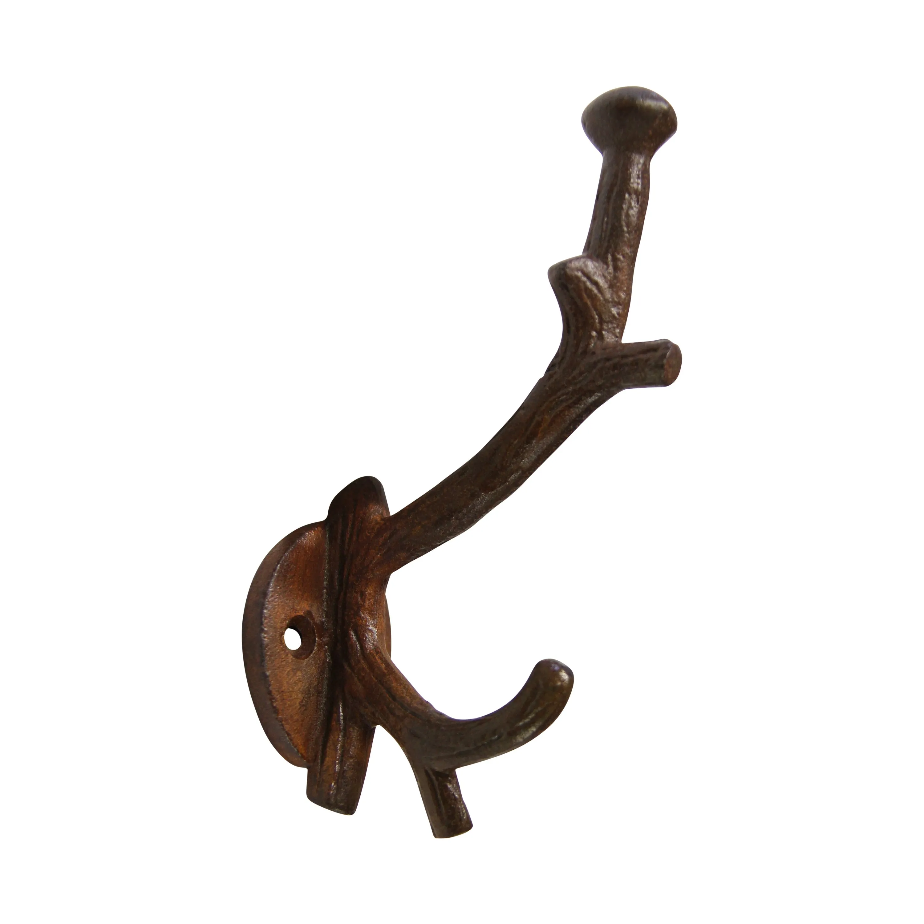 [Branch Hook IR8392] Iron Rustic Cabin Wall Hook (2.6 Inch)