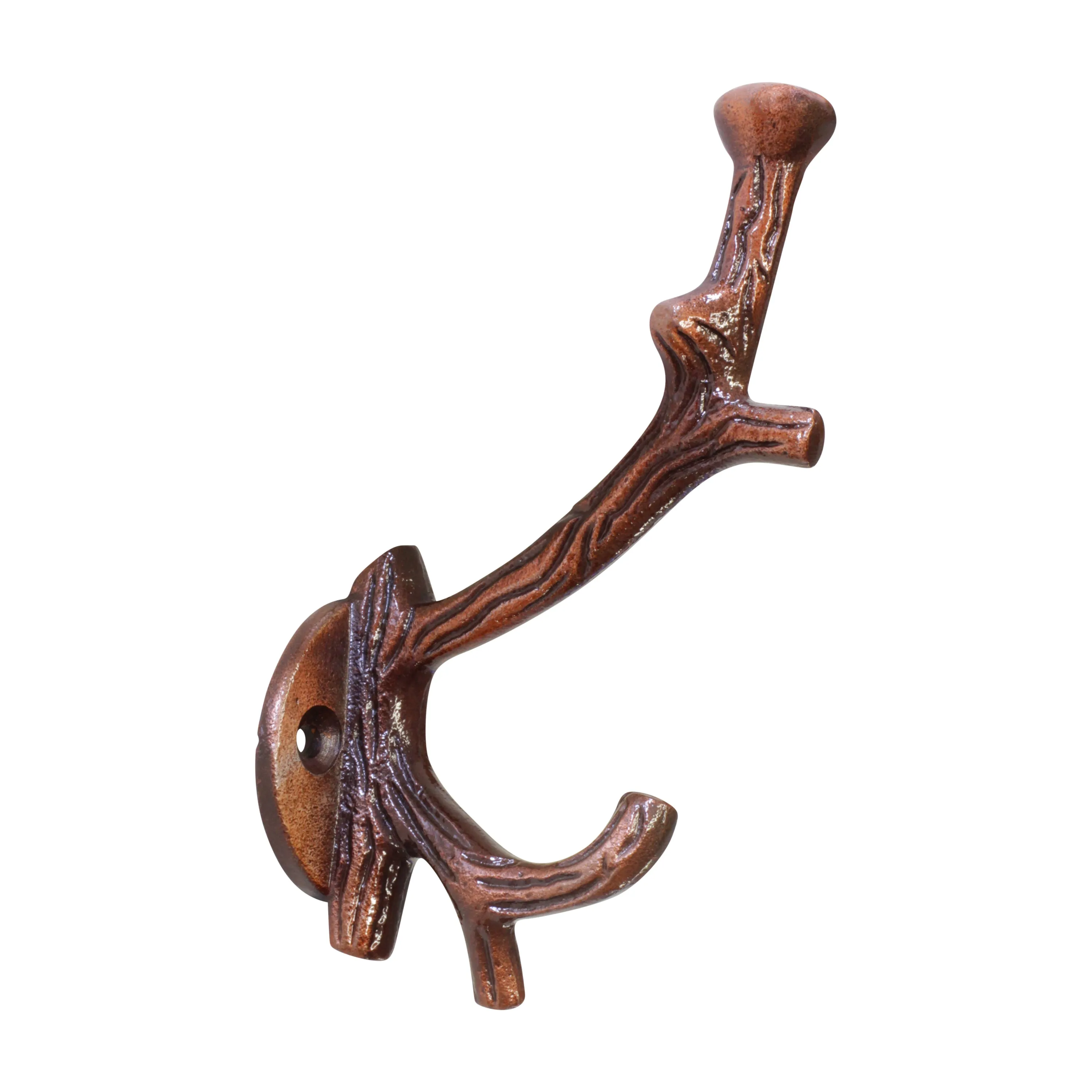 [Branch Hook IR8392] Iron Rustic Cabin Wall Hook (2.6 Inch)