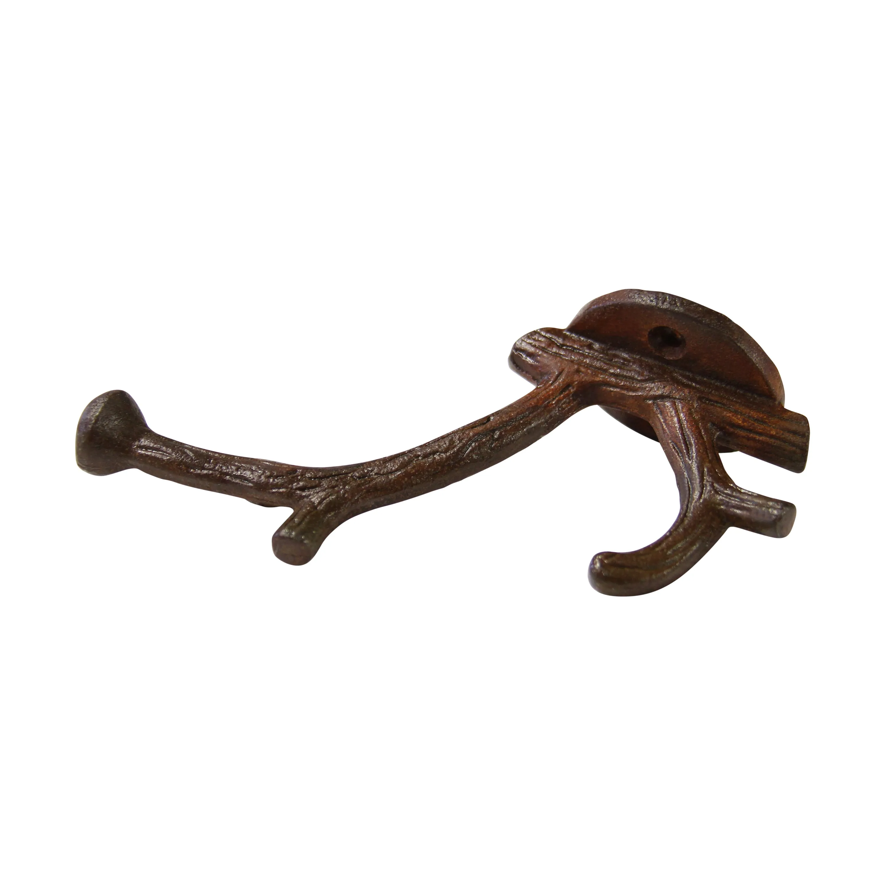 [Branch Hook IR8392] Iron Rustic Cabin Wall Hook (2.6 Inch)