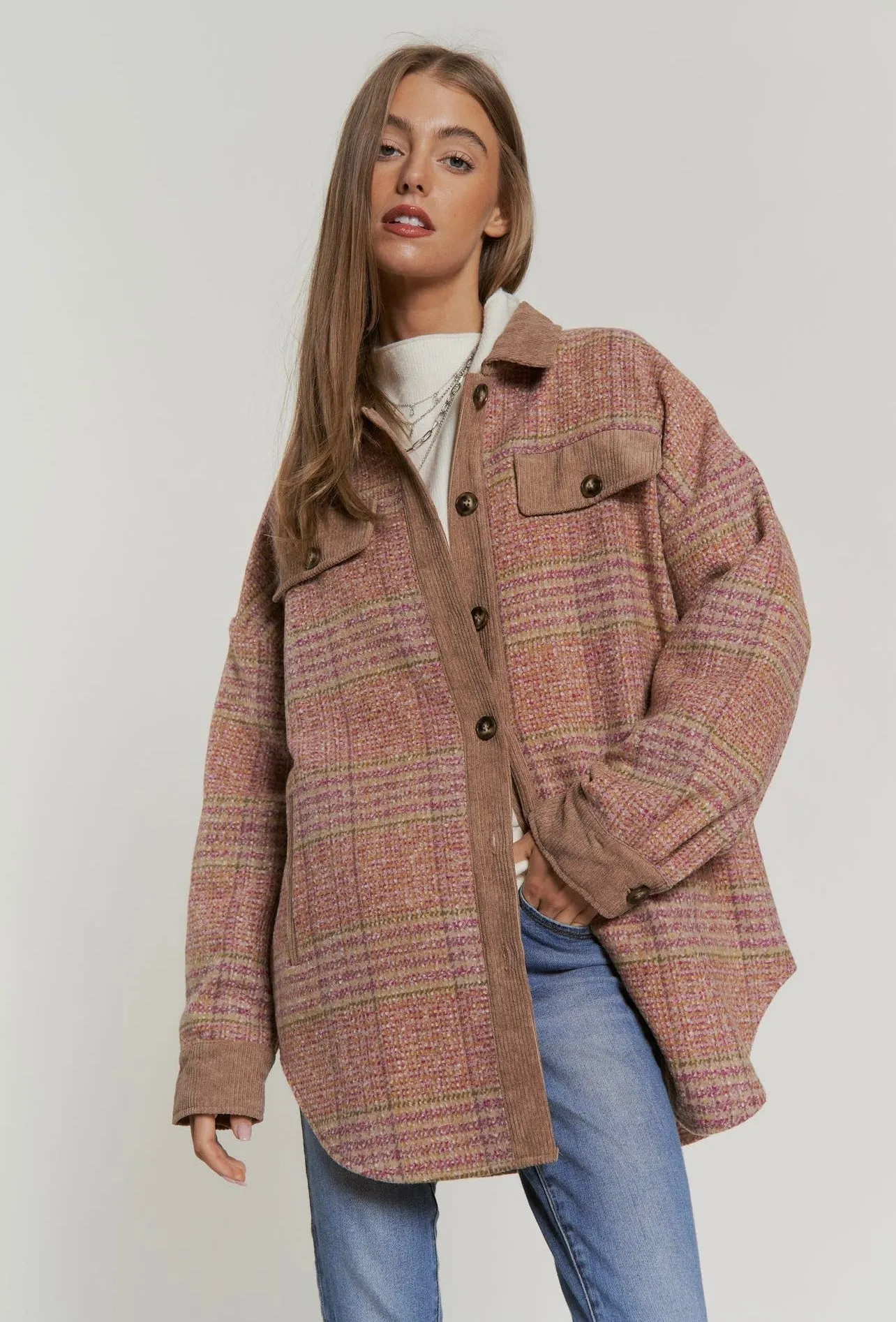 Cassidy Plaid Button Down Jacket