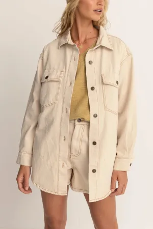 Claude Drill Shacket