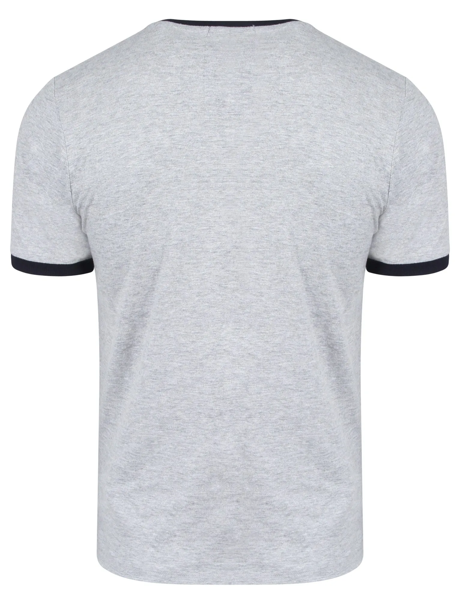 Double Stitched Motif T-Shirt In Light Grey Marl - Tokyo Laundry