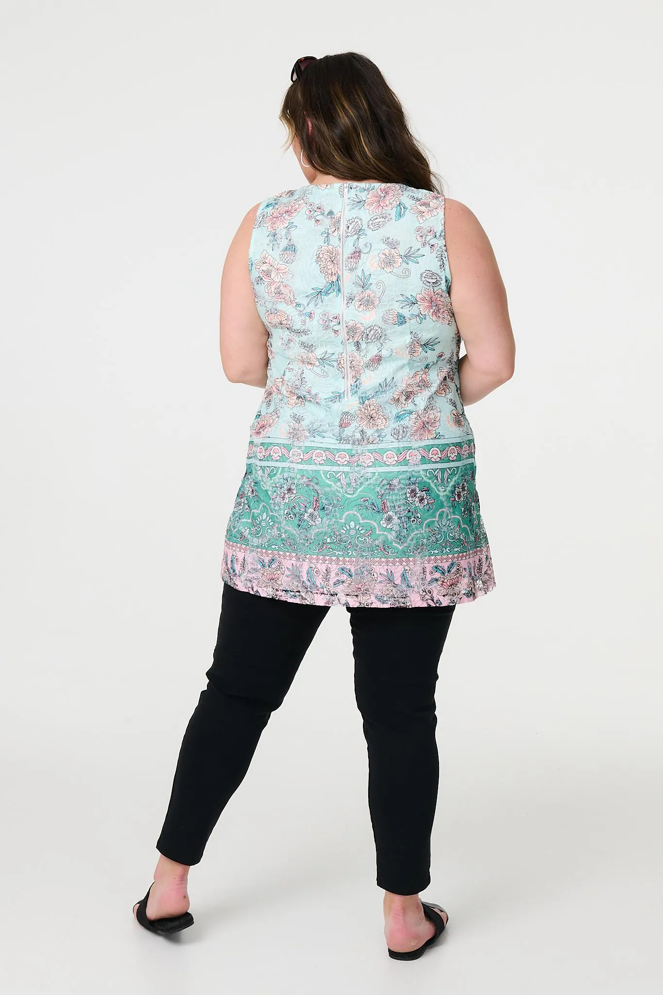 Floral Lace Mini Shift Dress