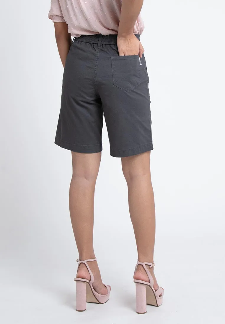 Forest Ladies 18/19" Cotton Twill Bermuda Shorts Women Chino Quarter Short Pants Women | Seluar Perempuan - 870144