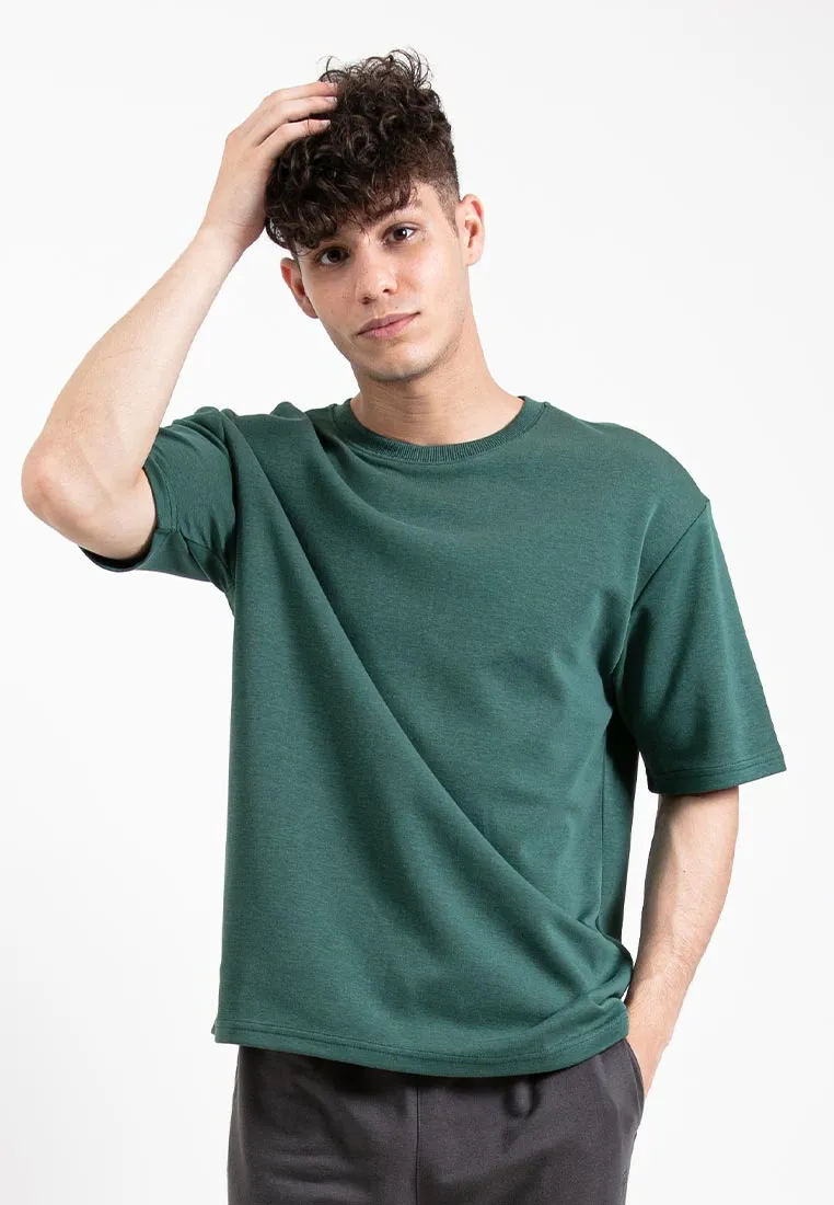 Forest Oversized 200gsm Oversized Tee Crew Neck Short Sleeve T Shirt Men | Baju T Shirt Lelaki - 621335