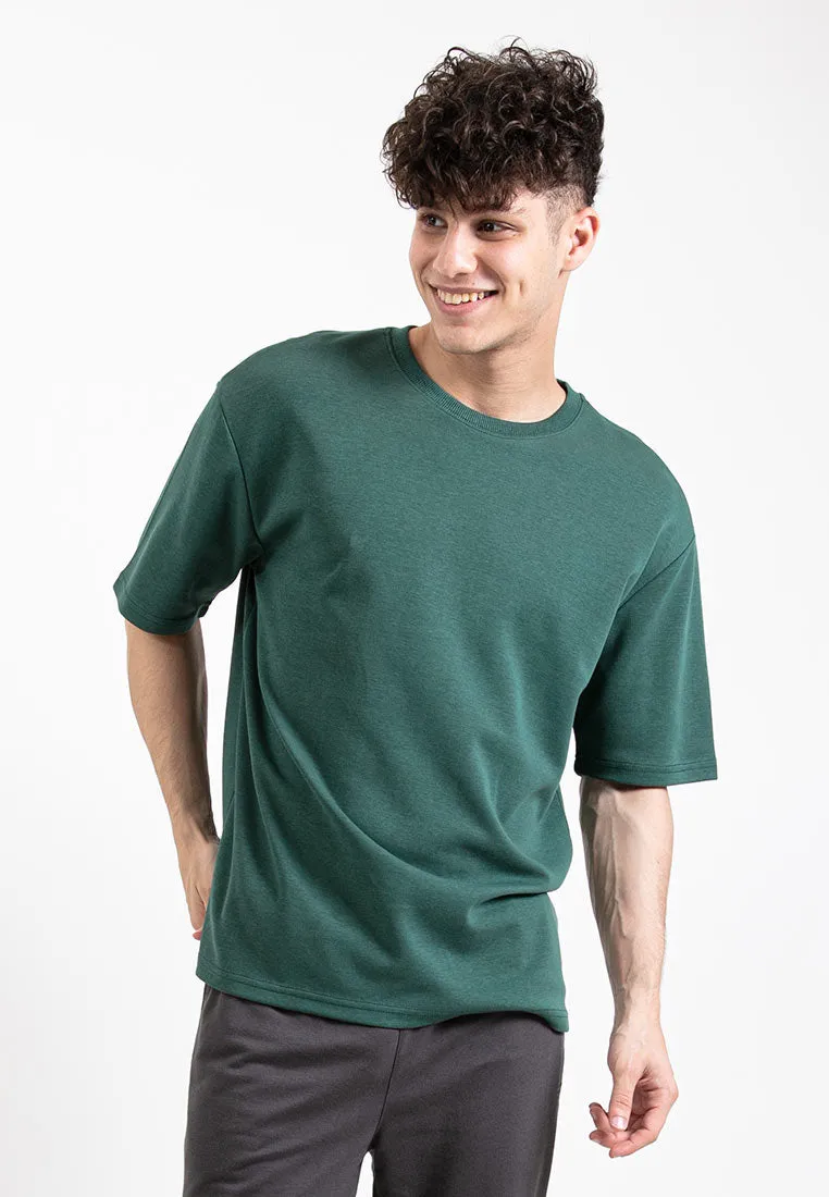 Forest Oversized 200gsm Oversized Tee Crew Neck Short Sleeve T Shirt Men | Baju T Shirt Lelaki - 621335