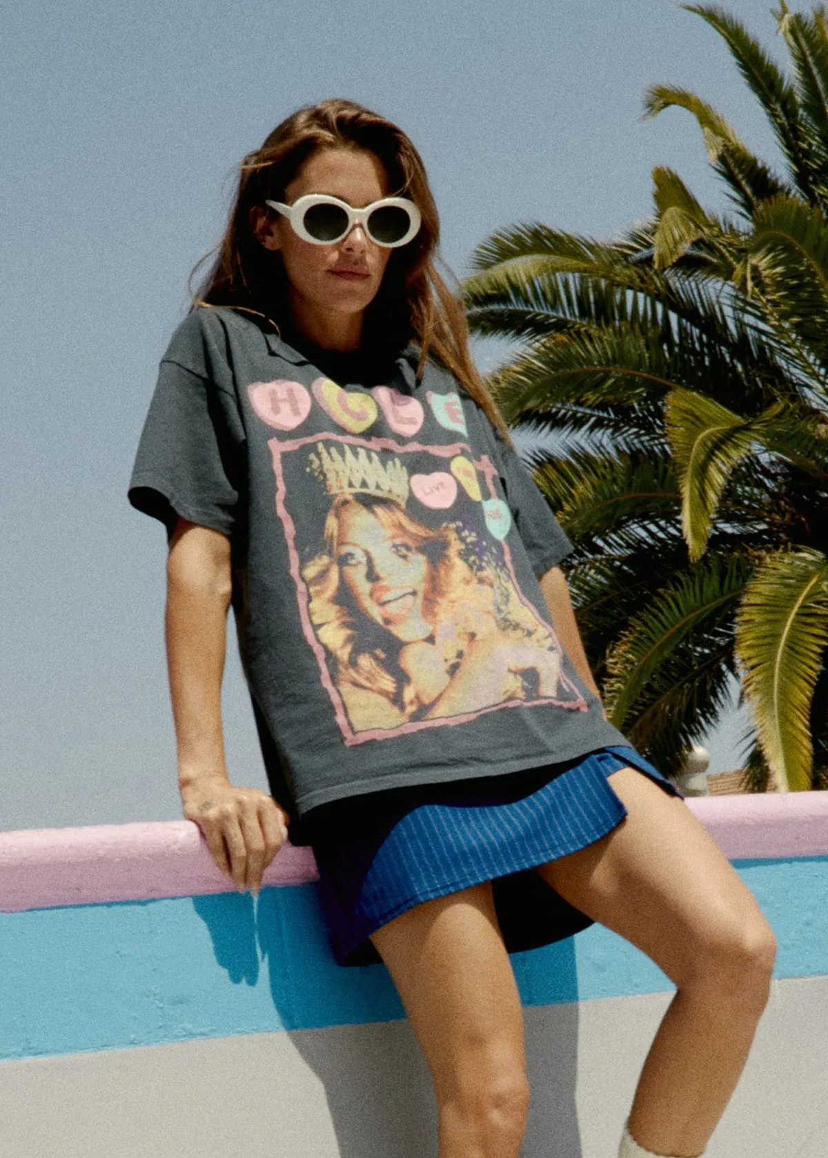 Hole Live Through This Oversized Merch Tee