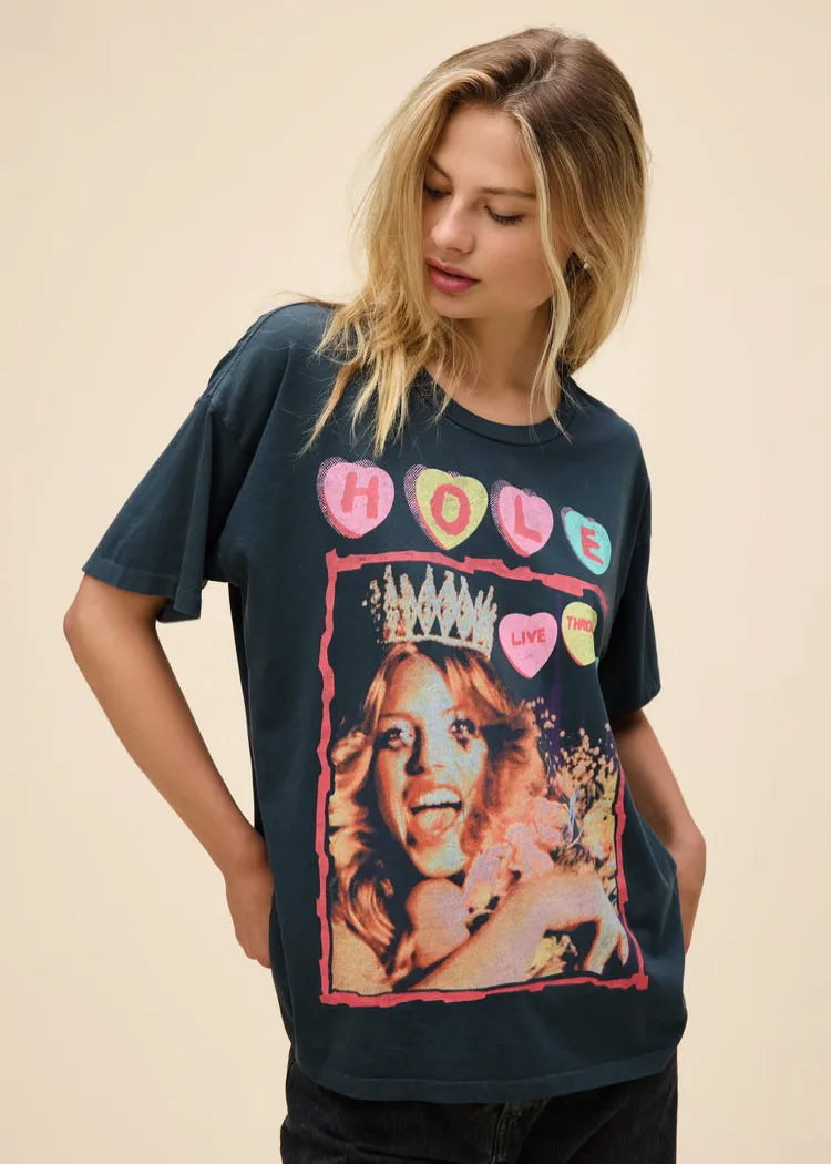 Hole Live Through This Oversized Merch Tee