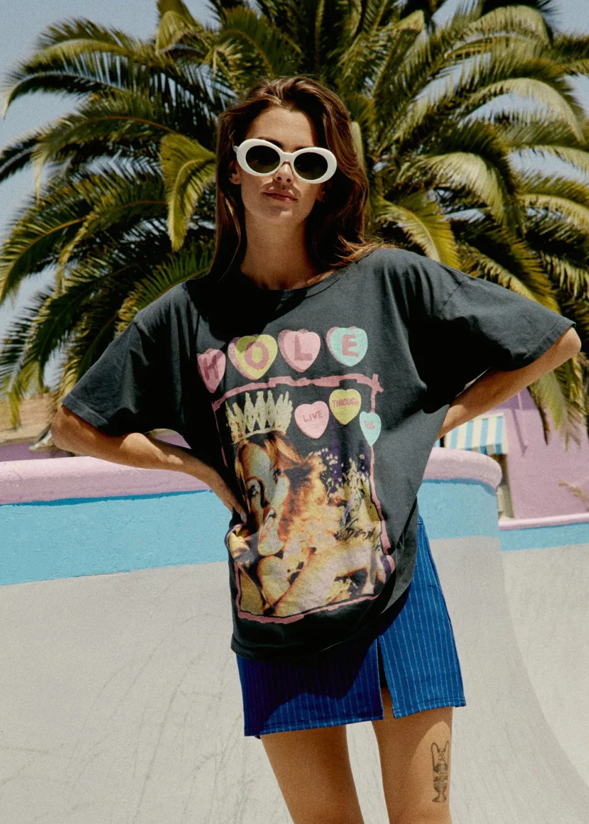 Hole Live Through This Oversized Merch Tee
