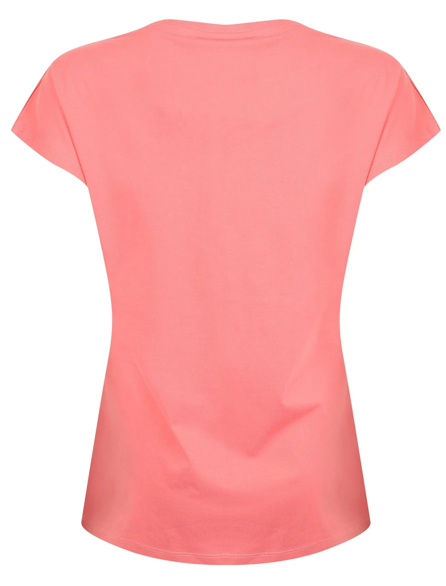 Hyacinth Floral Cotton Crew Neck T-Shirt In Rose - Plum Tree