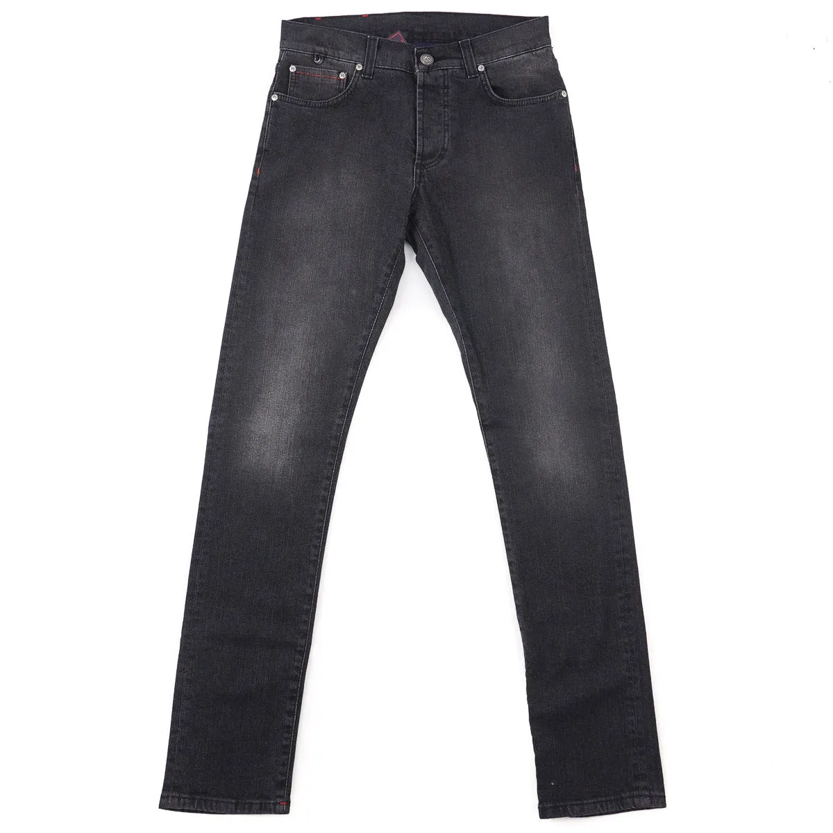 Isaia Slim Tapered Fit Denim Jeans