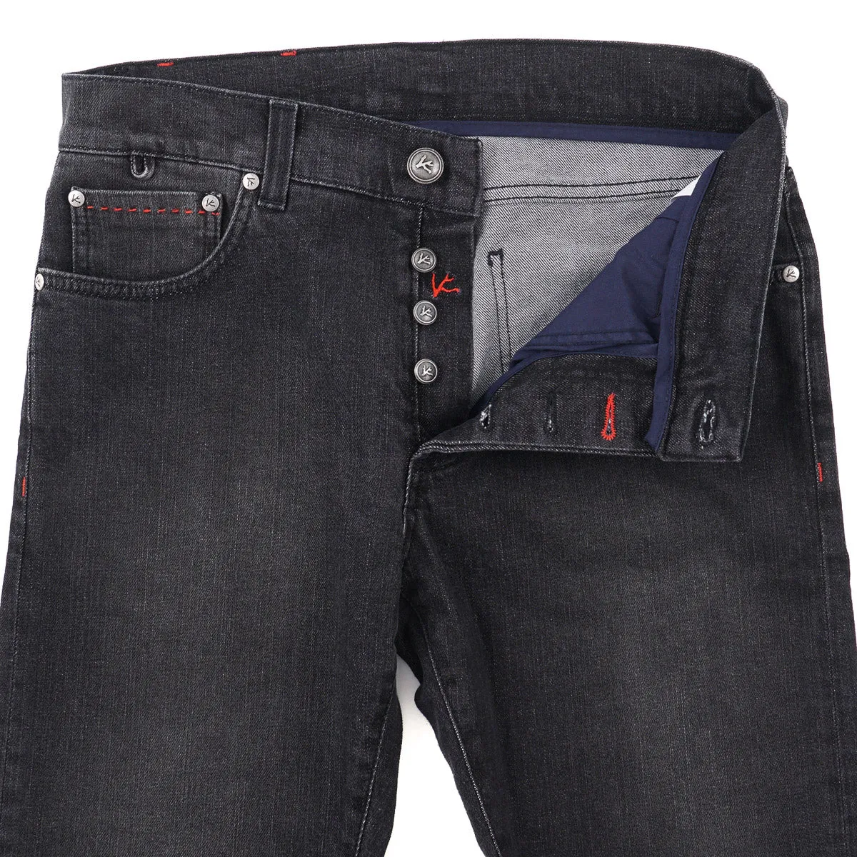 Isaia Slim Tapered Fit Denim Jeans