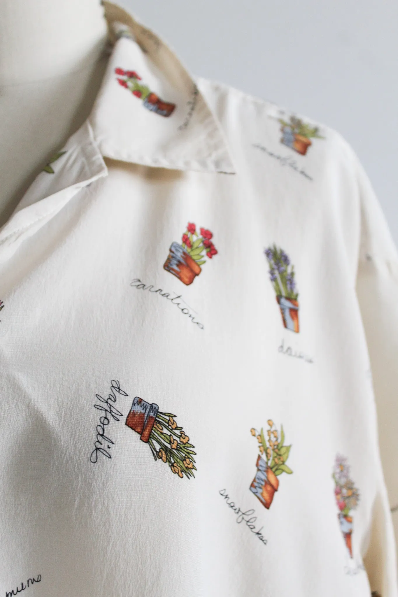 jardin silk button up