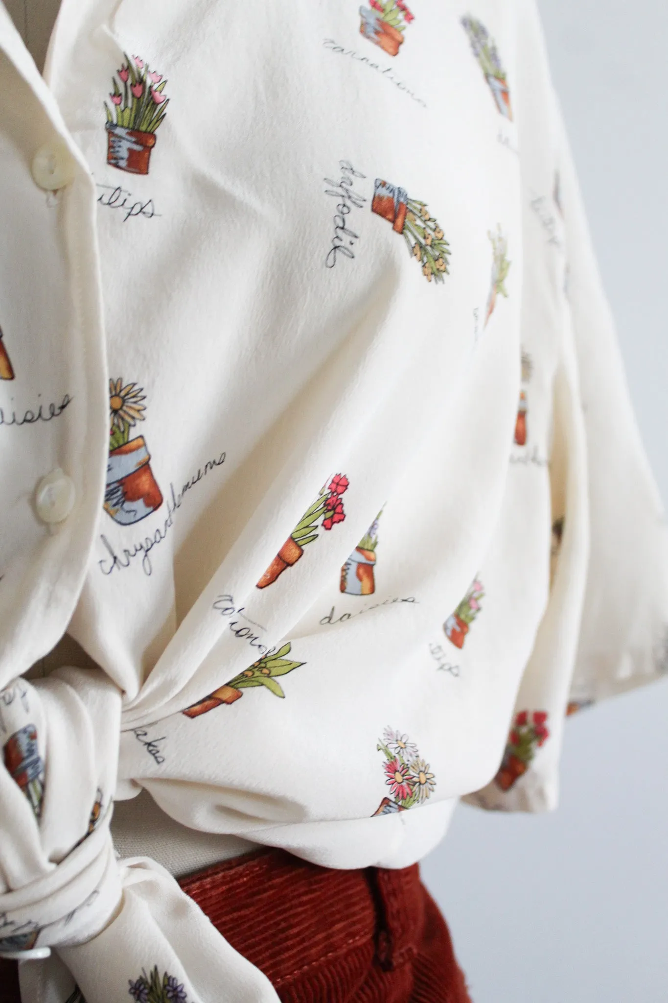 jardin silk button up