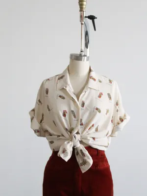 jardin silk button up
