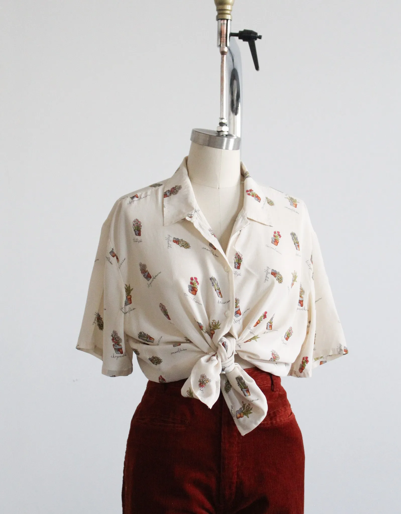 jardin silk button up