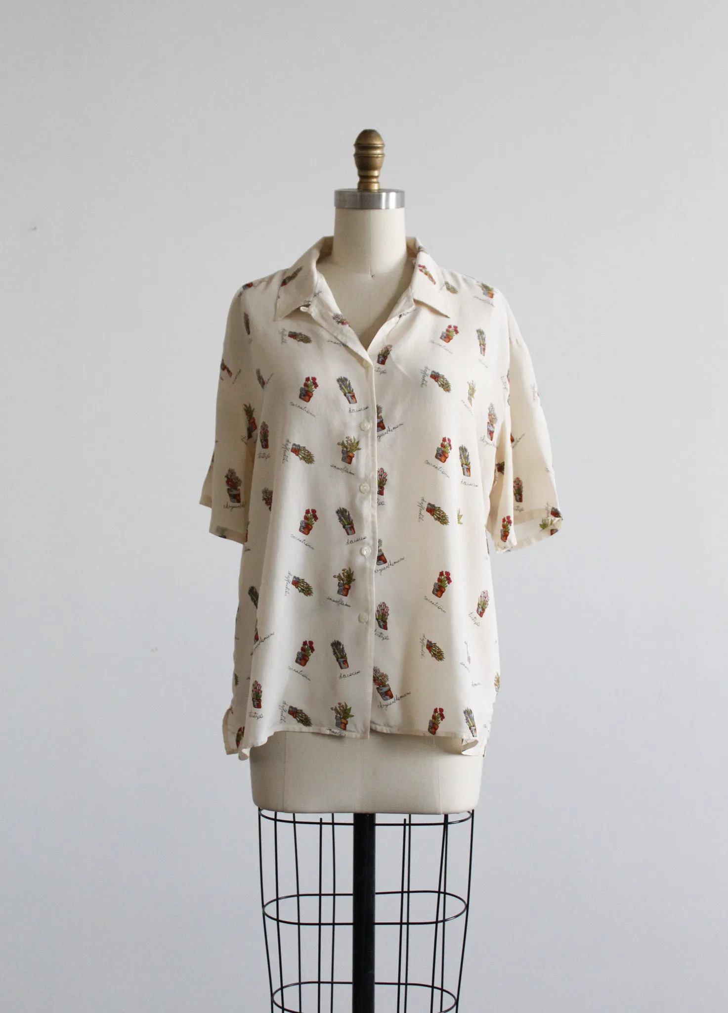 jardin silk button up