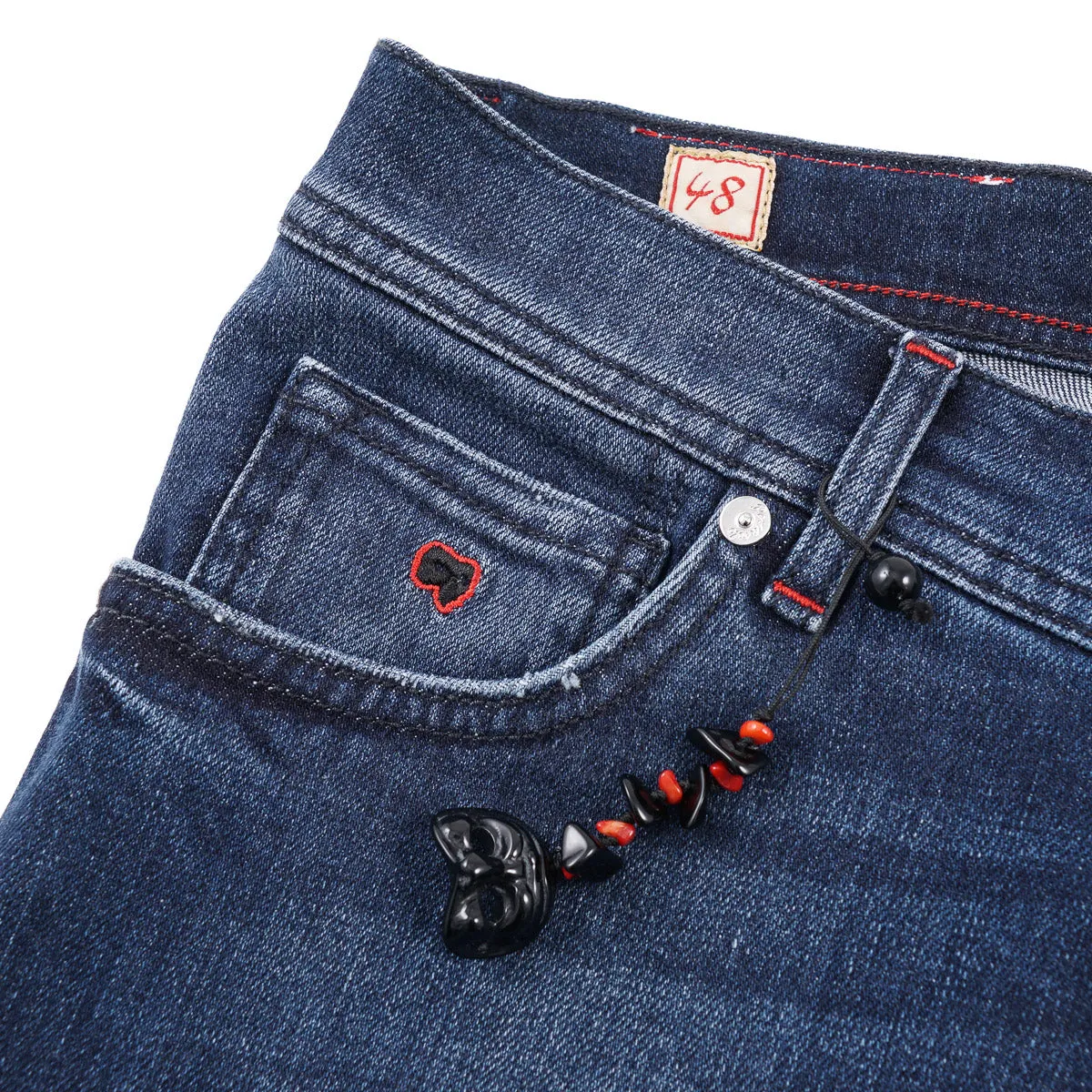 Marco Pescarolo Slim-Fit Denim Jeans