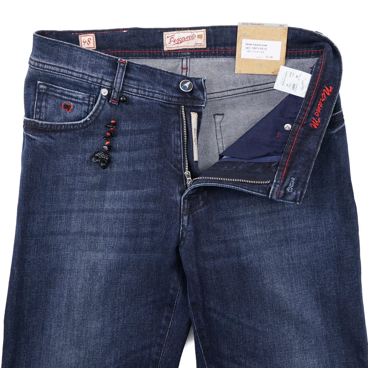 Marco Pescarolo Slim-Fit Denim Jeans