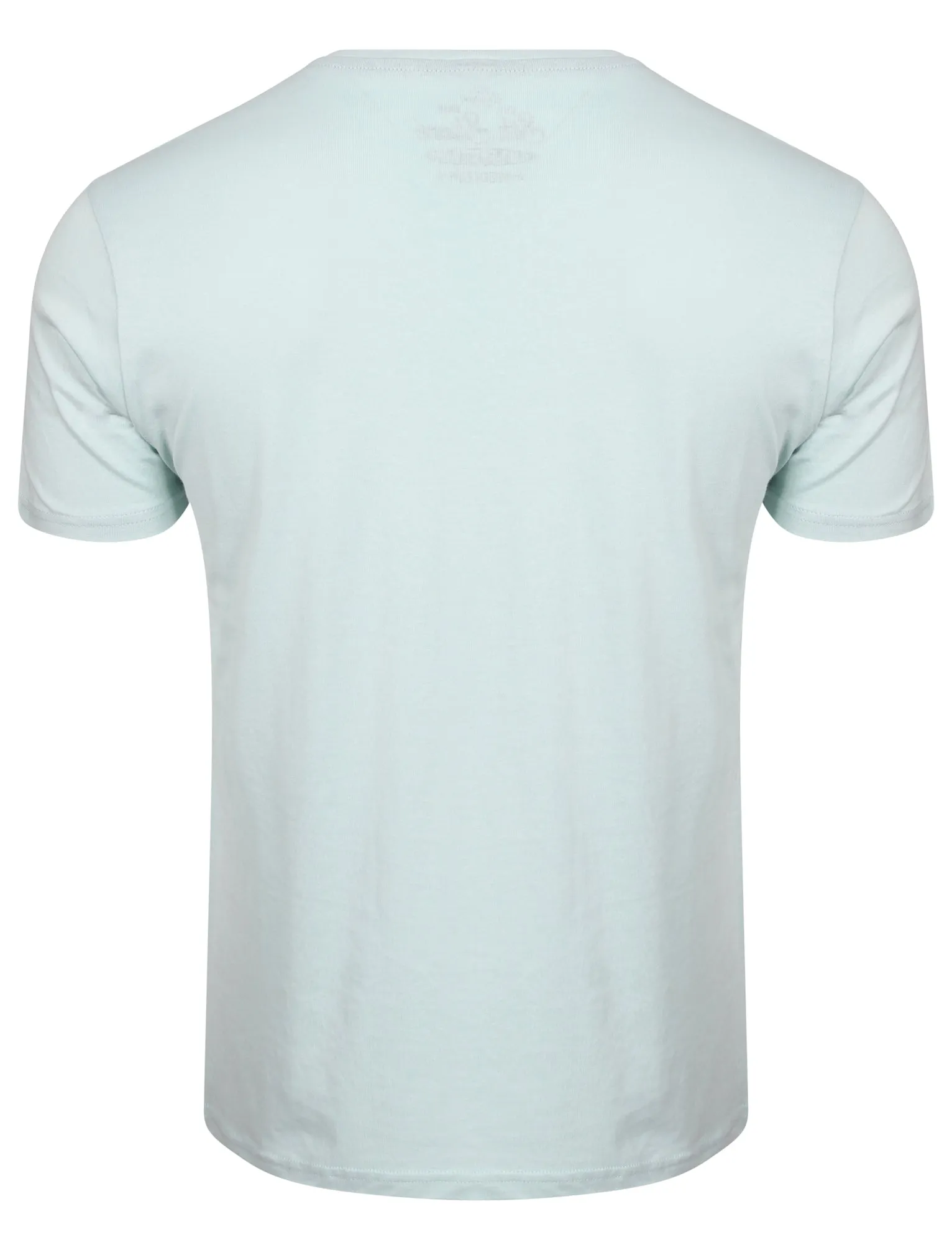 Marty Detroit Motorbike Print T-Shirt in Pastel Turquoise - South Shore