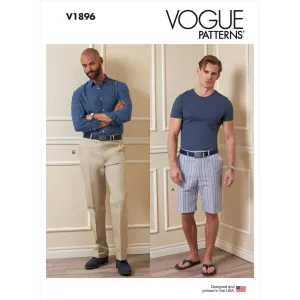 Vogue Pattern V1896 Men's Shorts and Pants