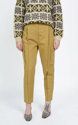 Y2K Camel Khaki High Waisted Cargo Pants
