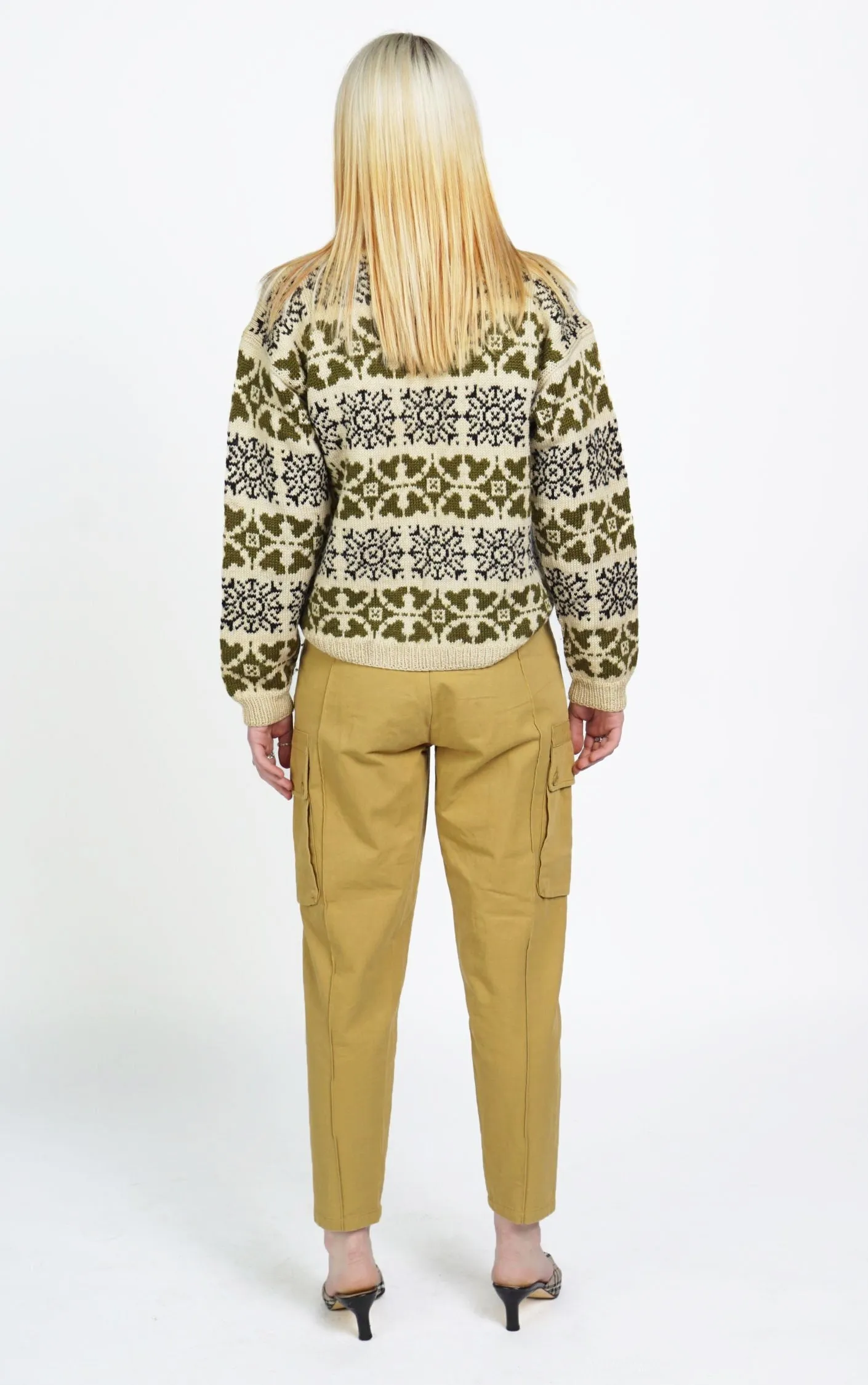 Y2K Camel Khaki High Waisted Cargo Pants
